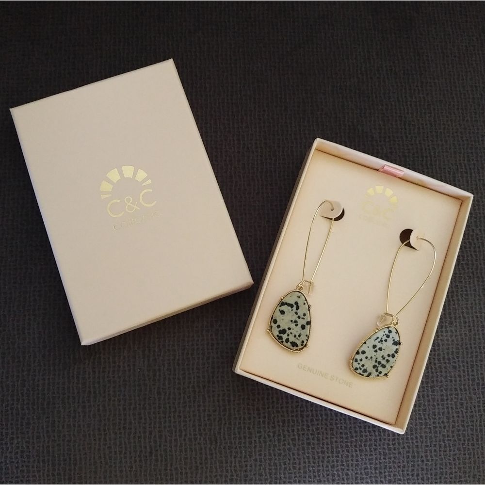 C&C California🌴 Speckled Stone Dangle Earrings - Picture 2 of 7